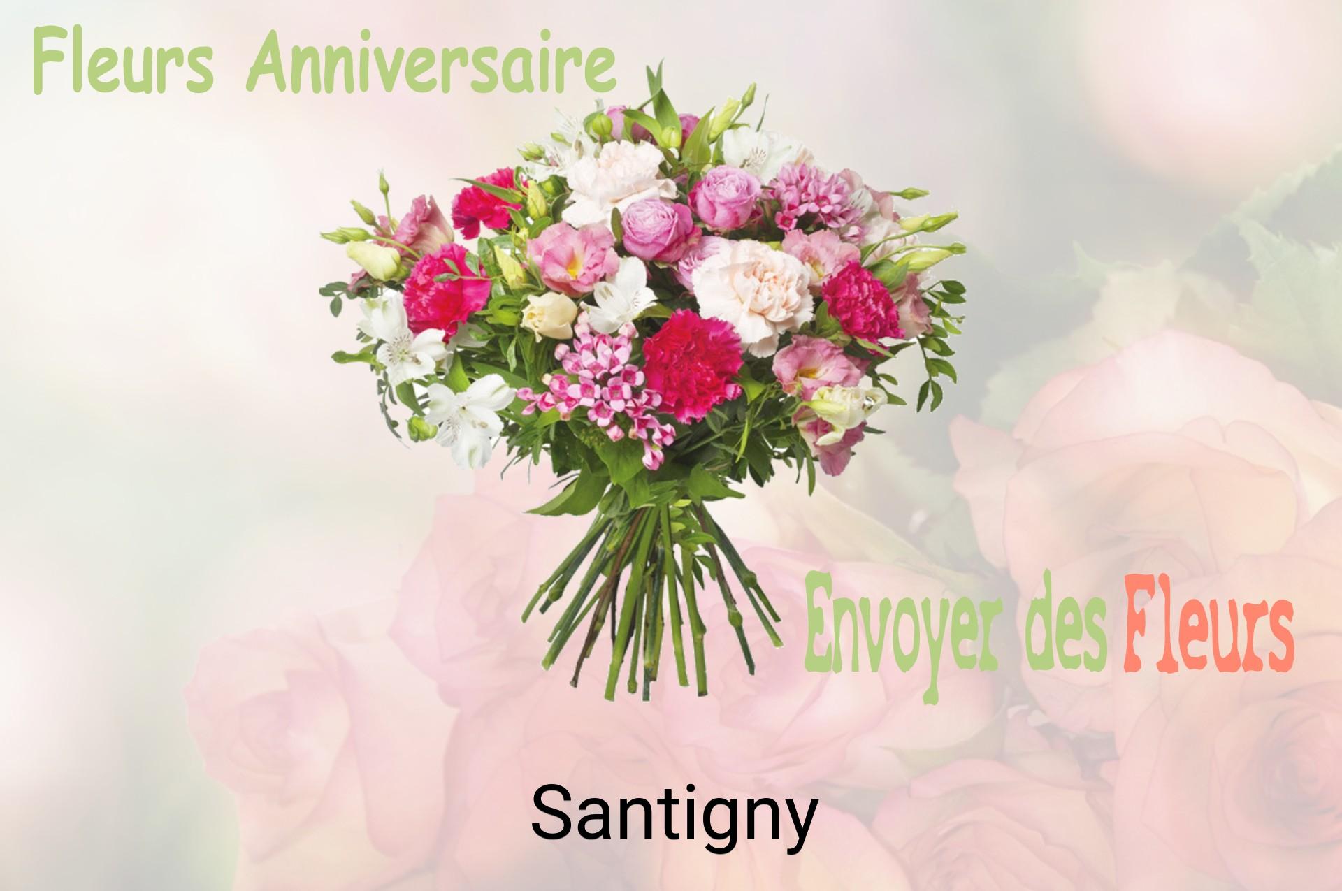 Bouquet de fleurs d’anniversaire livré à Santigny